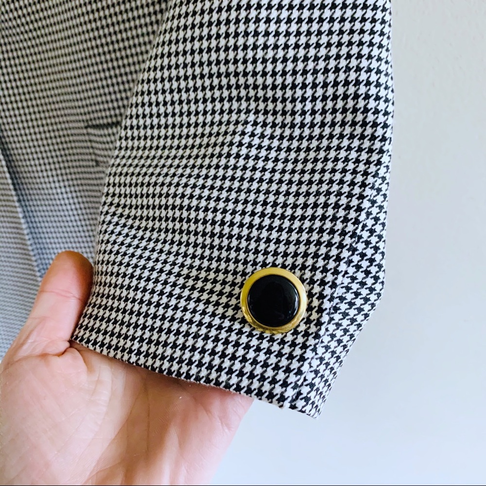 Houndstooth Oversized Blazer - image 4